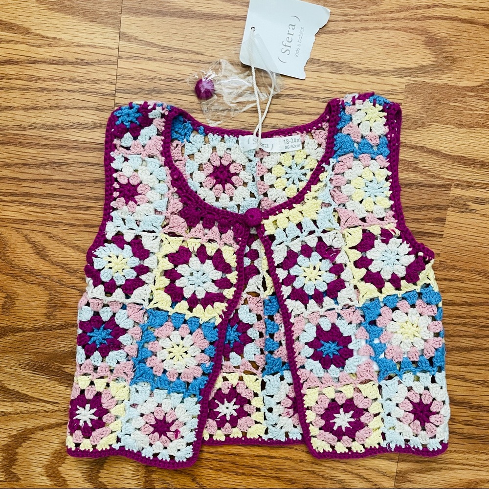Sfera Crochet Blanket Granny Square Vest